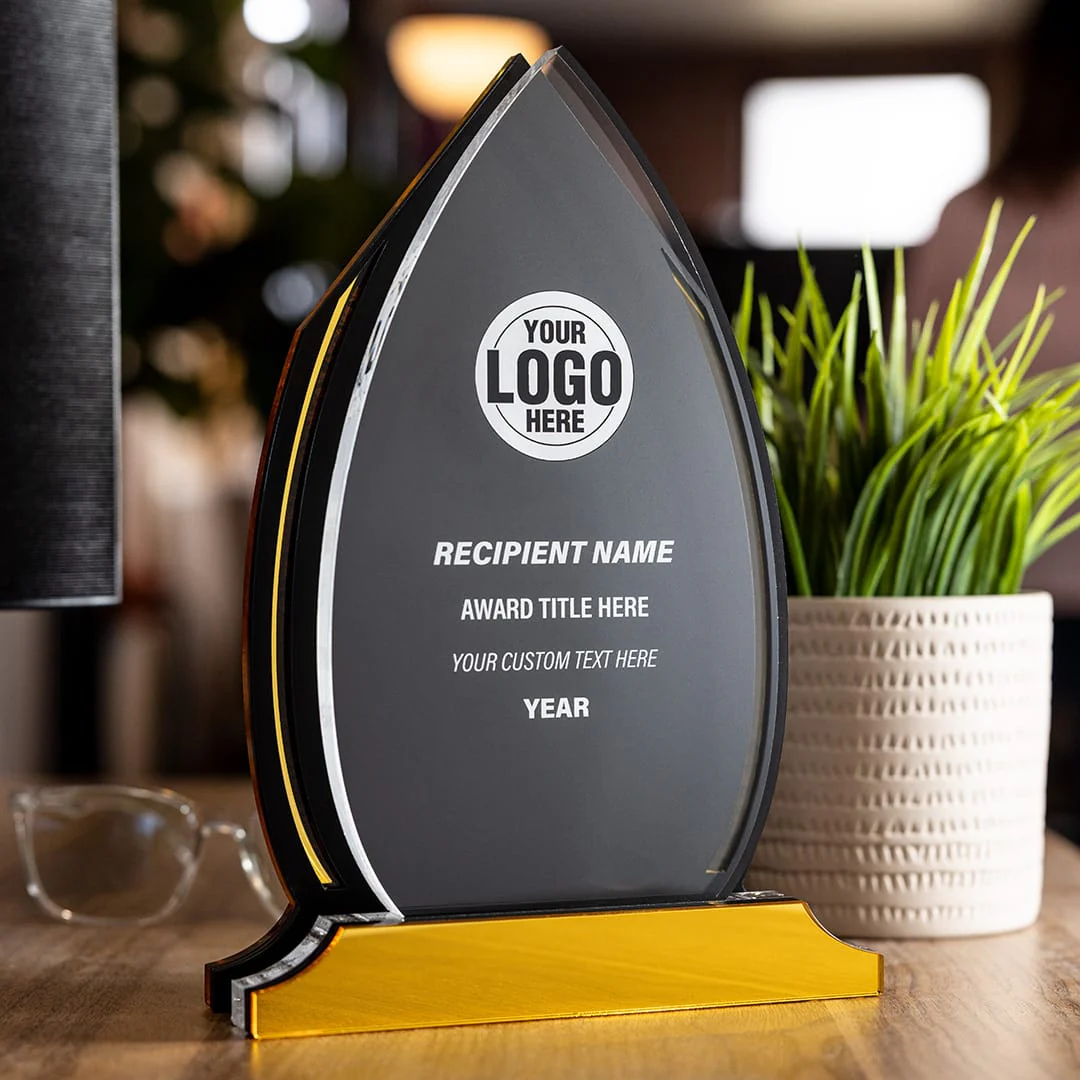 10" Spear Custom Acrylic Award - Image 2