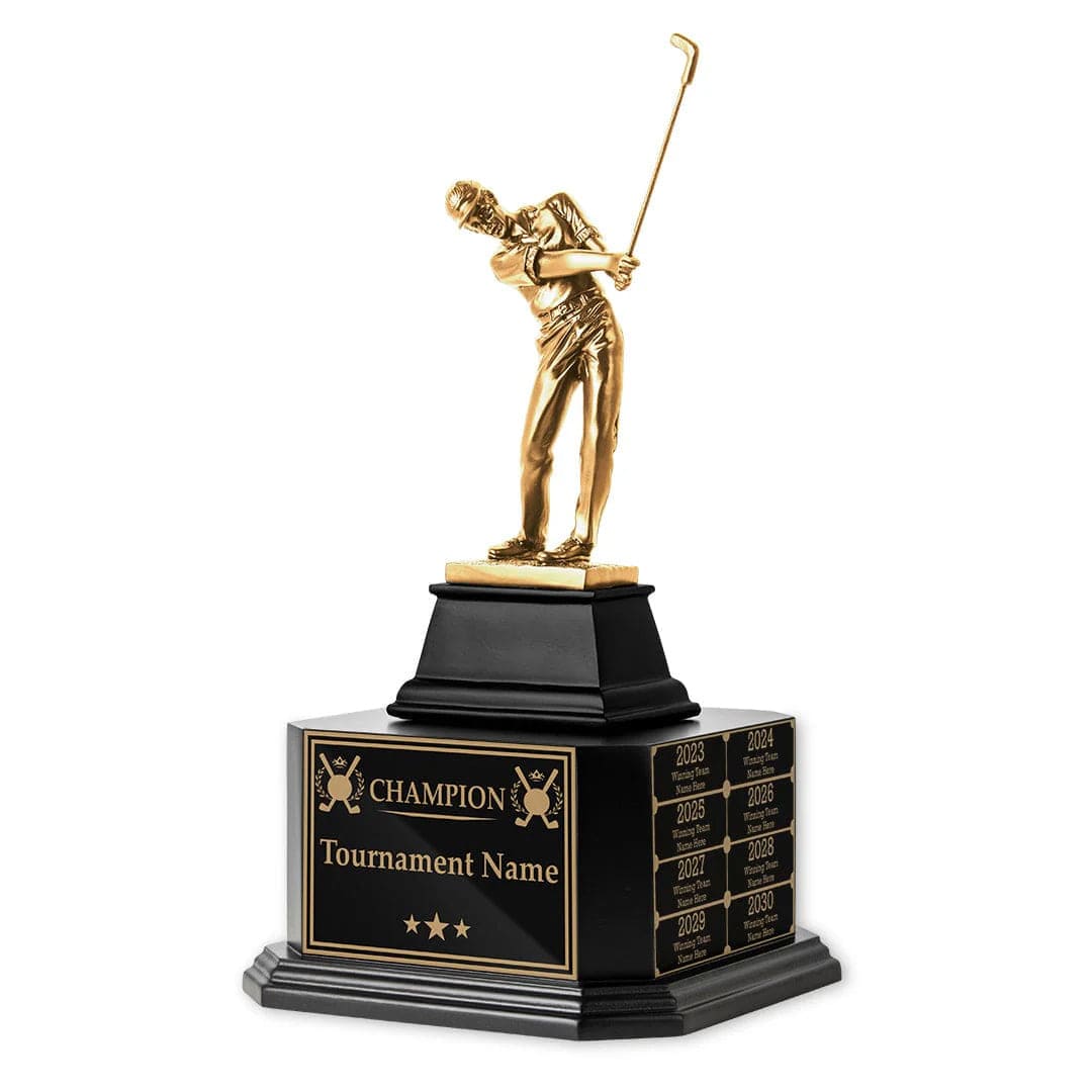 15" Perpetual Custom Golf Trophy - Champion - Image 3