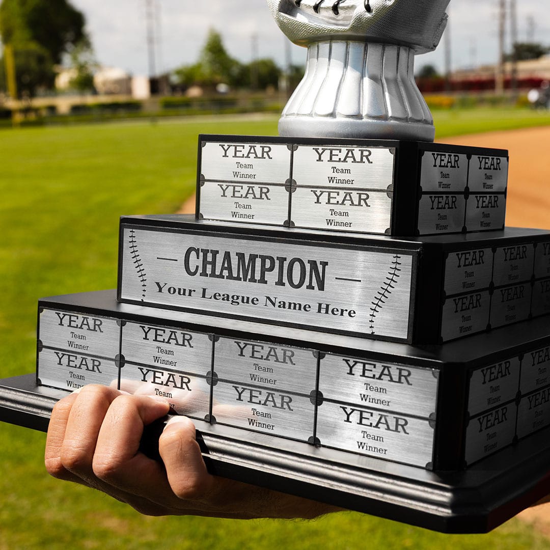 17" Baseball Tiered Perpetual Trophy - Image 4