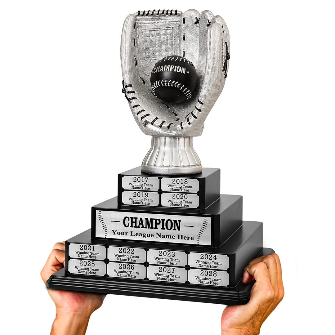 17" Baseball Tiered Perpetual Trophy - Image 7