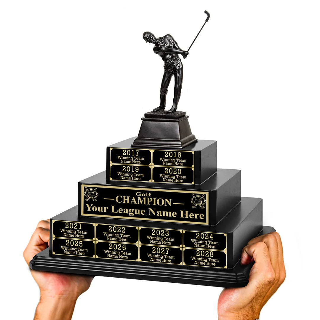 17" Golf Champion Tiered Perpetual Trophy