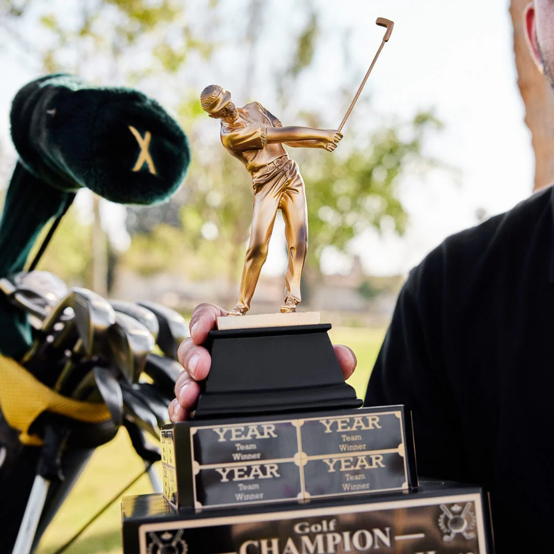 17" Golf Champion Tiered Perpetual Trophy - Image 3