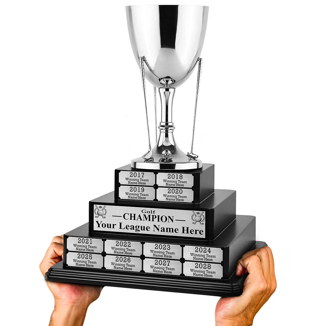 17" Golf Cup Tiered Perpetual Trophy