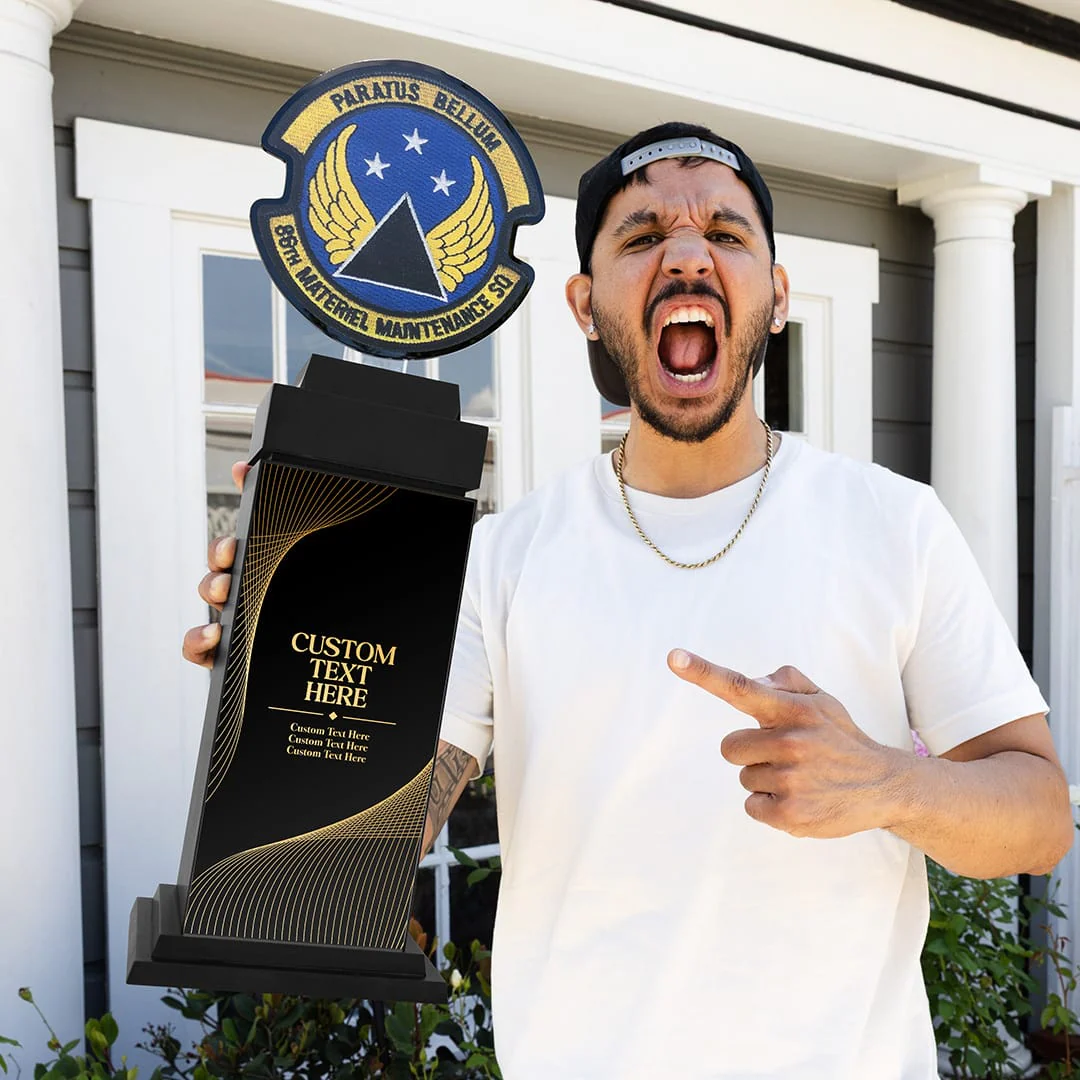 22" Ultimate Custom Logo Tower Trophy - Image 2