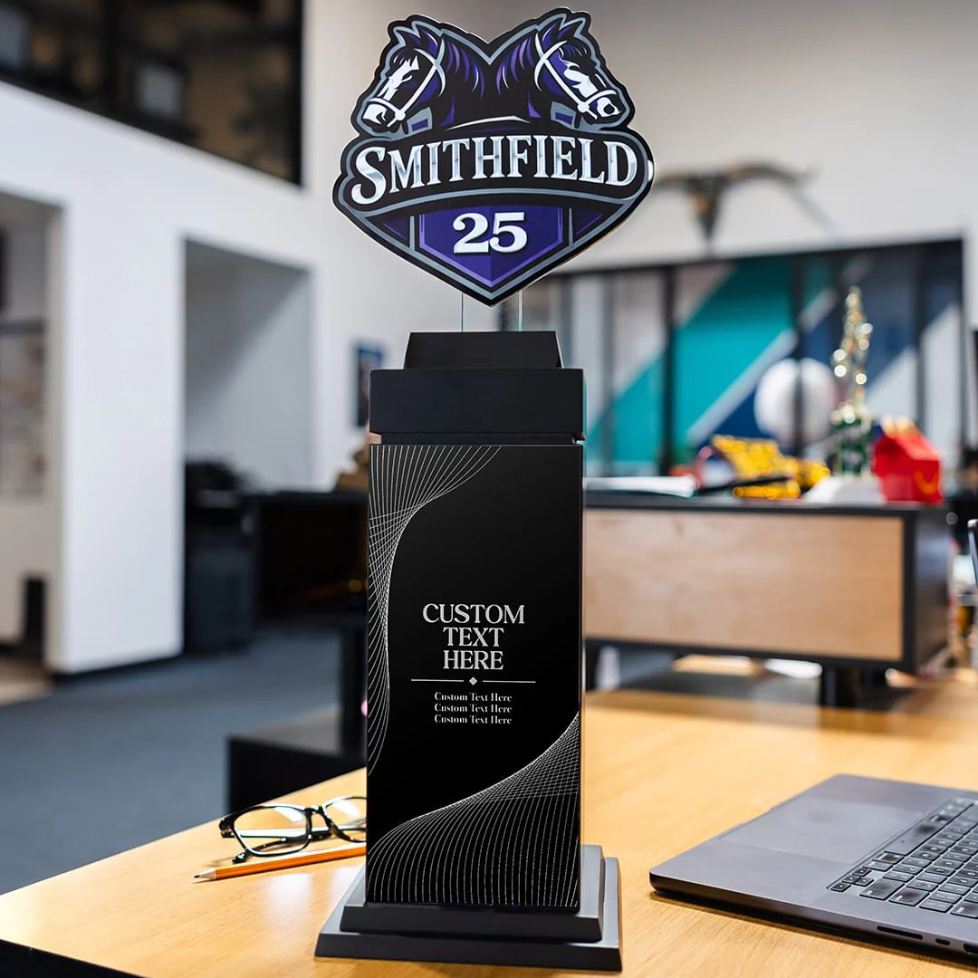 22" Ultimate Custom Logo Tower Trophy - Image 3