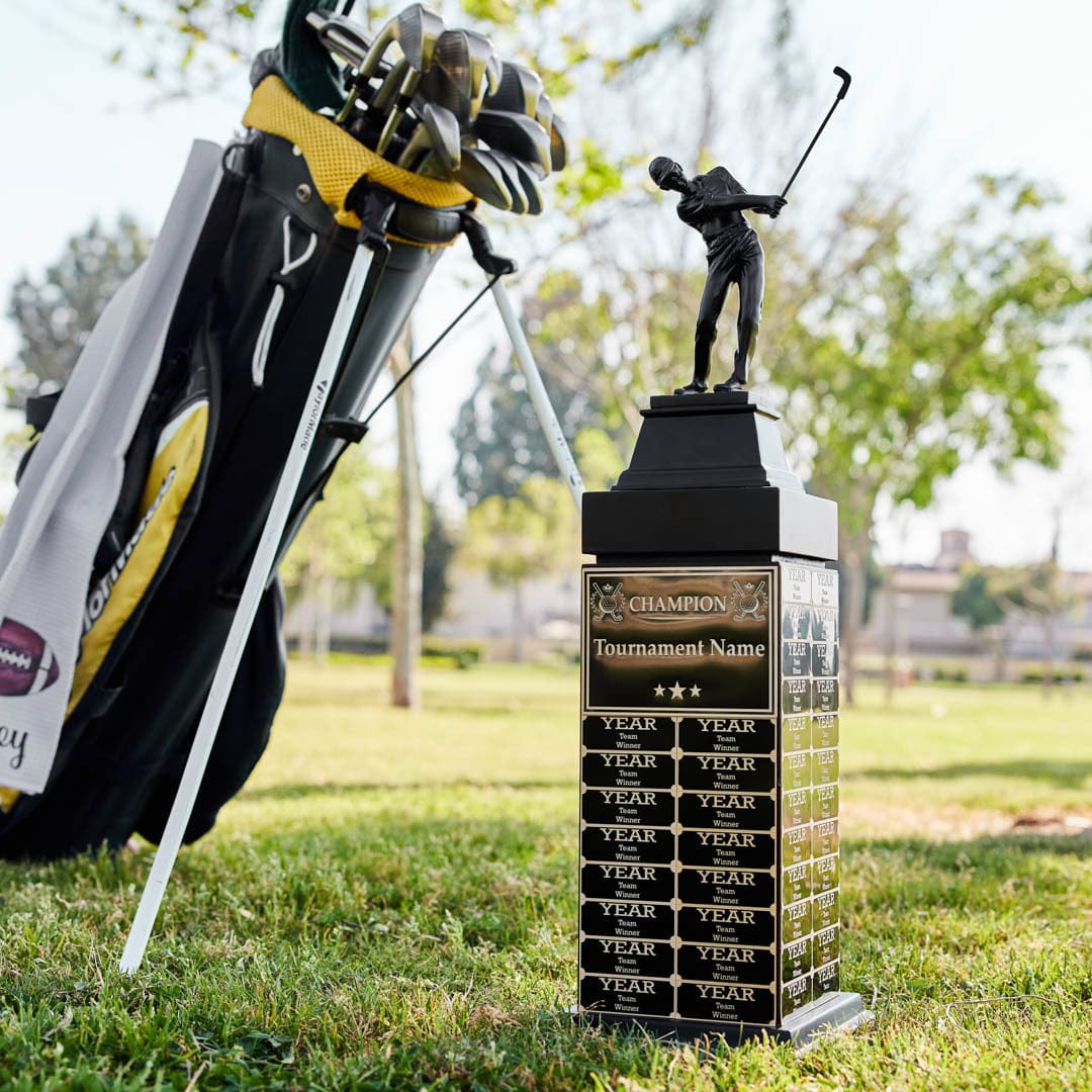 24" Golf Champion Perpetual Tower Trophy - Image 2