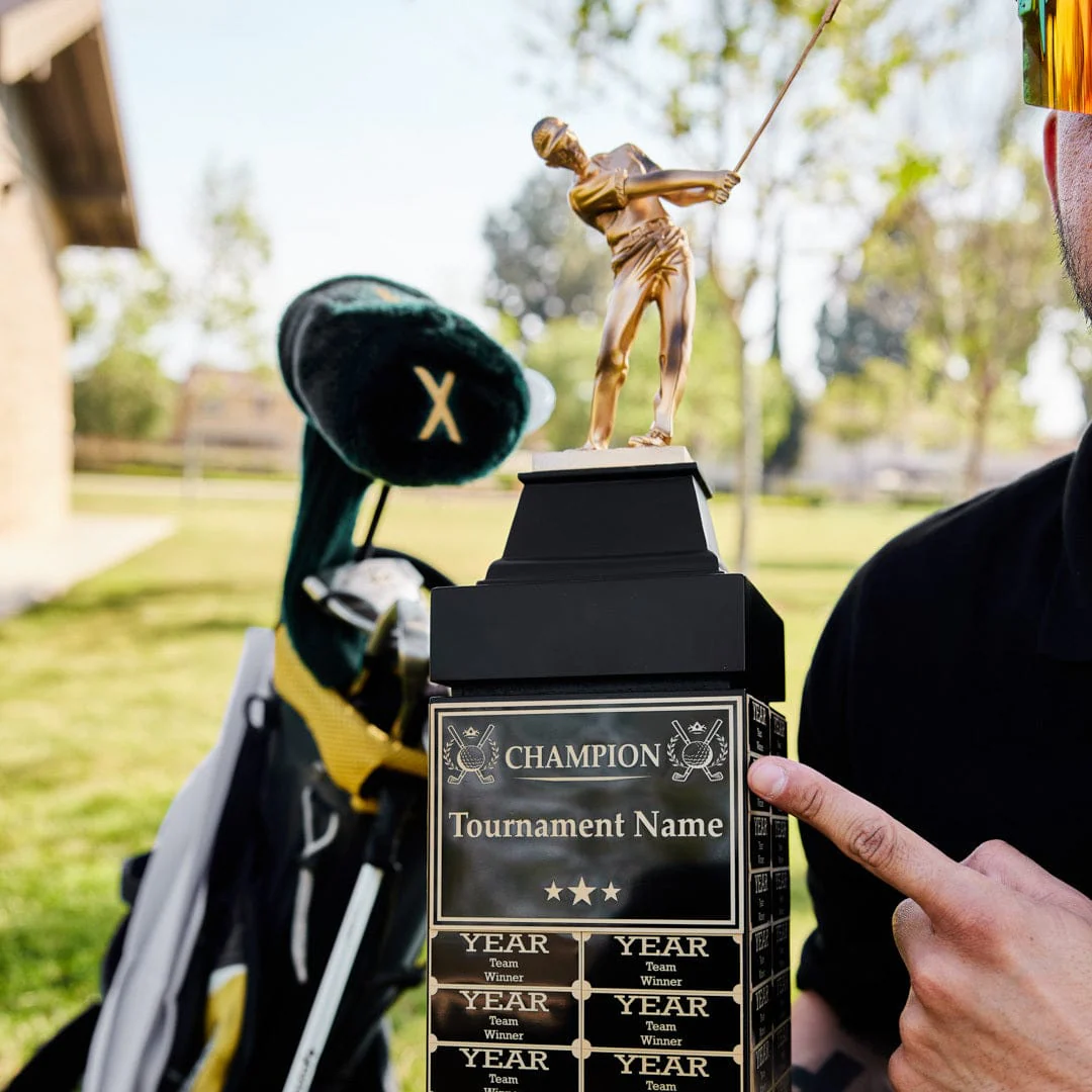 24" Golf Champion Perpetual Tower Trophy - Image 3