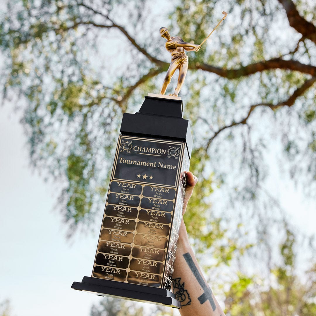 24" Golf Champion Perpetual Tower Trophy - Image 4