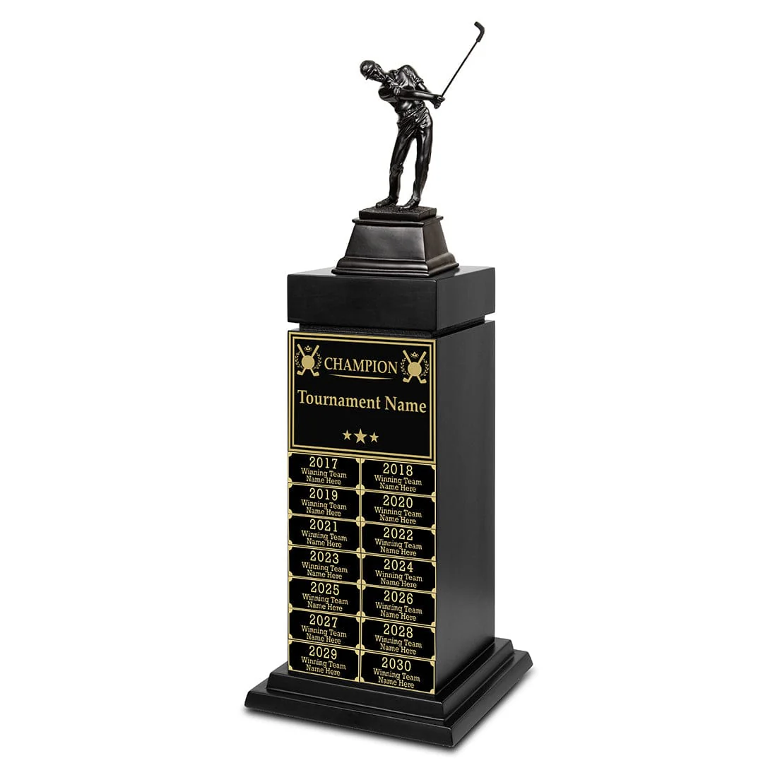 24" Golf Champion Perpetual Tower Trophy - Image 6
