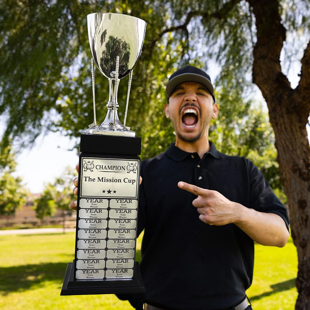 24" Golf Cup Perpetual Tower Trophy - Image 2