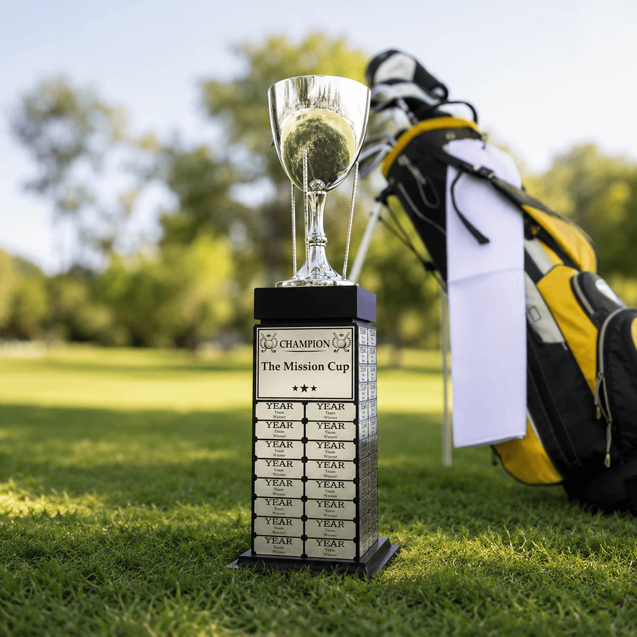 24" Golf Cup Perpetual Tower Trophy - Image 4