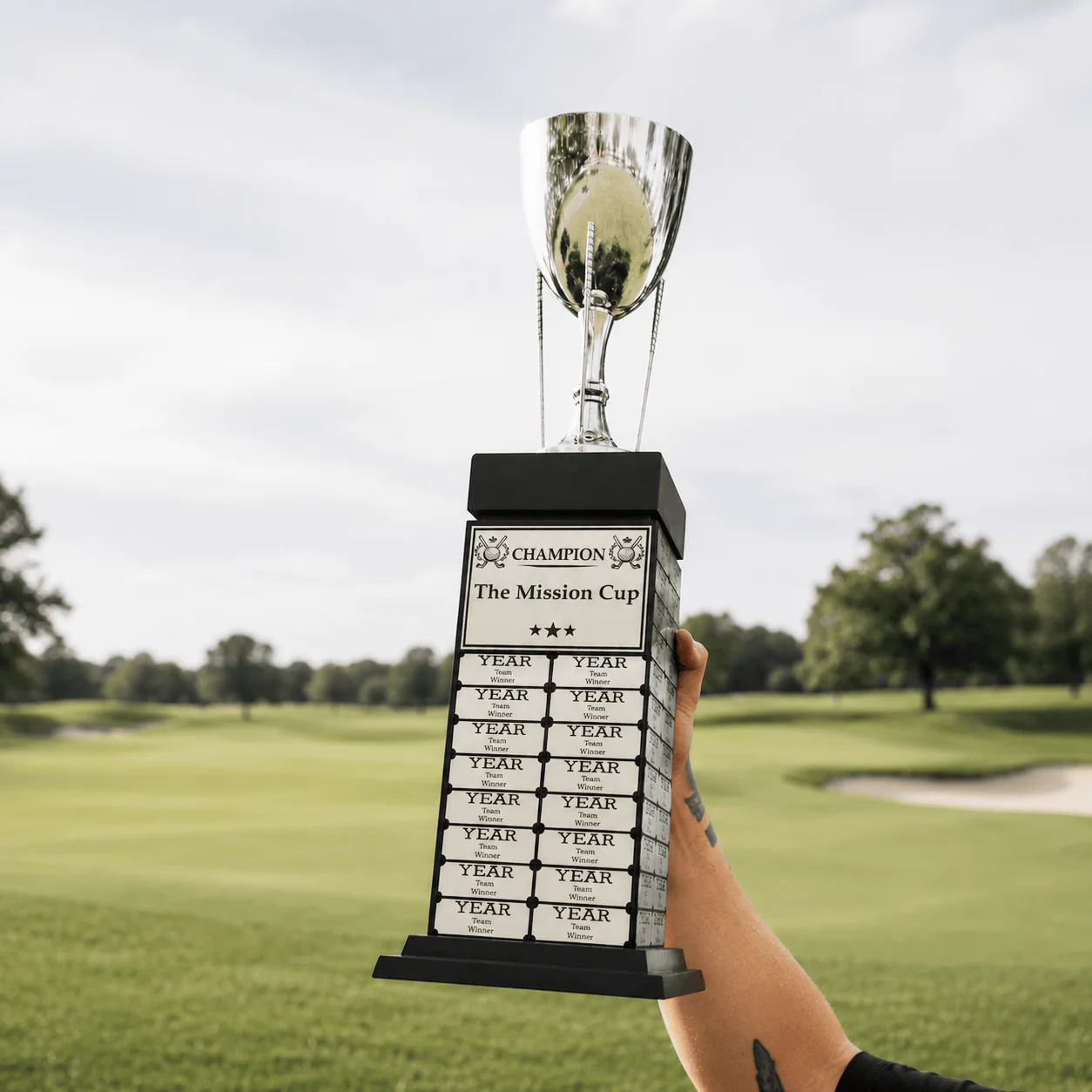 24" Golf Cup Perpetual Tower Trophy - Image 5