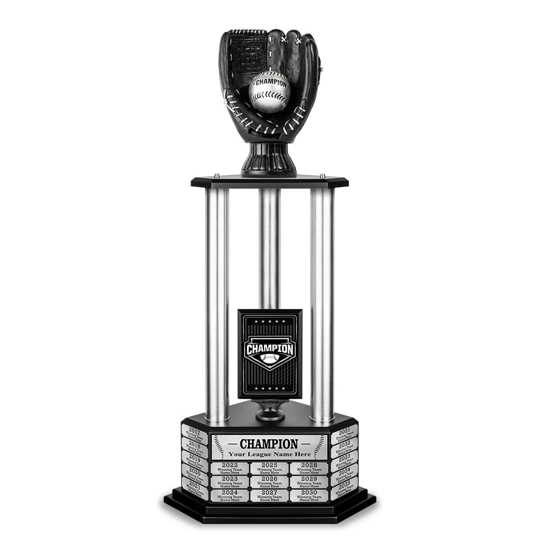 26-36” Black Baseball Trophy - Image 18