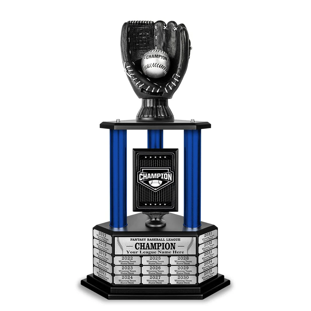 26-36” Black Baseball Trophy - Image 7