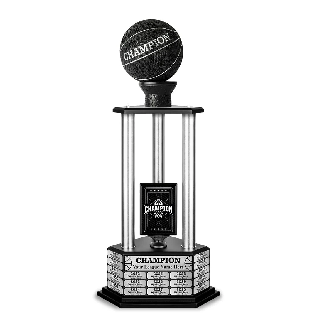 26-36” Black Basketball Trophy - Image 17