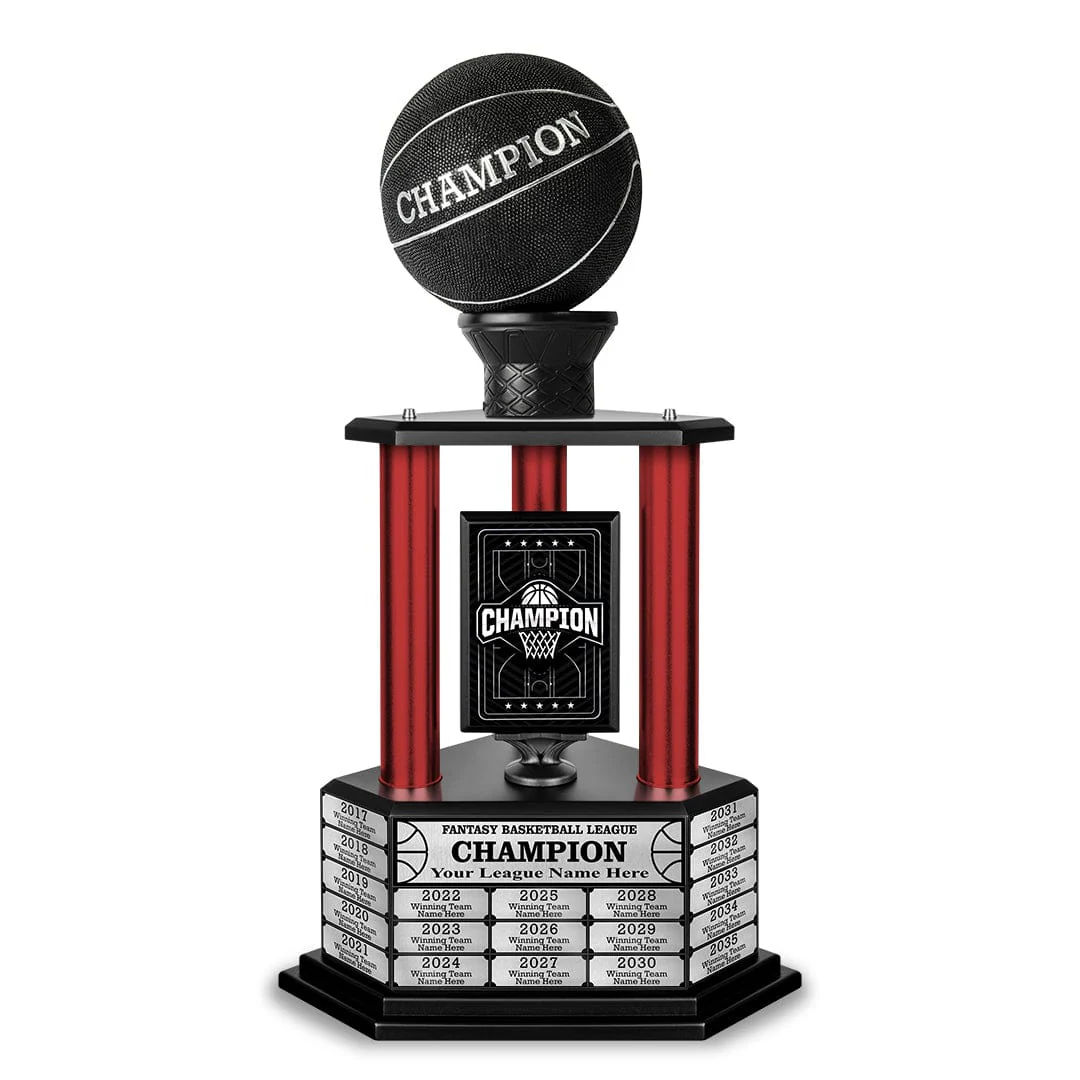 26-36” Black Basketball Trophy - Image 6
