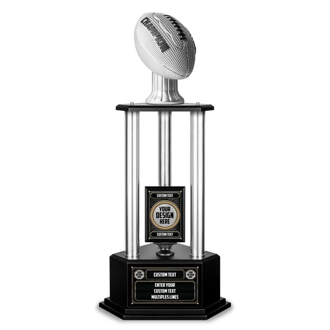 26"-36" Custom Champion Football Trophy - Image 2