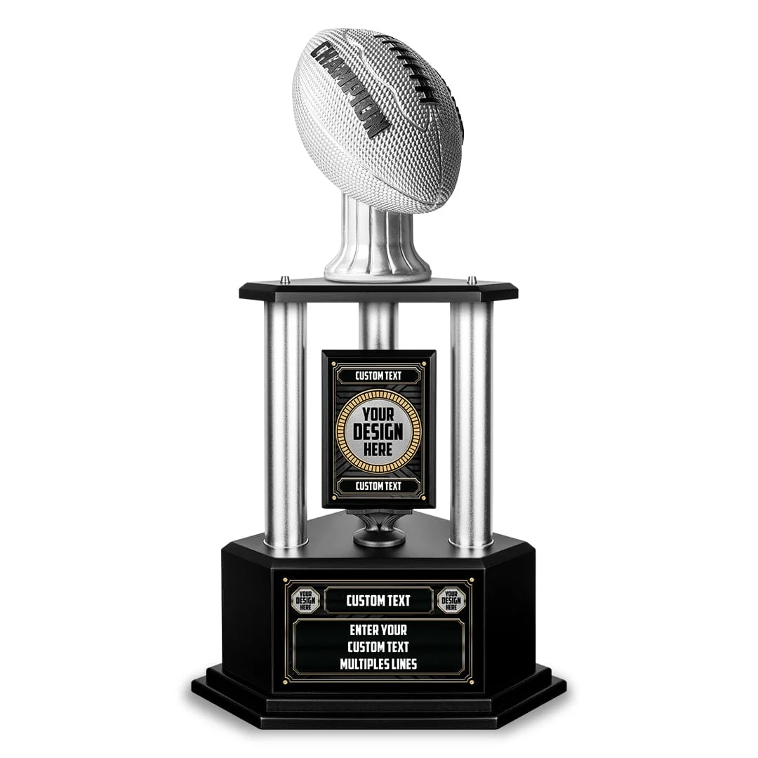 26"-36" Custom Champion Football Trophy - Image 3