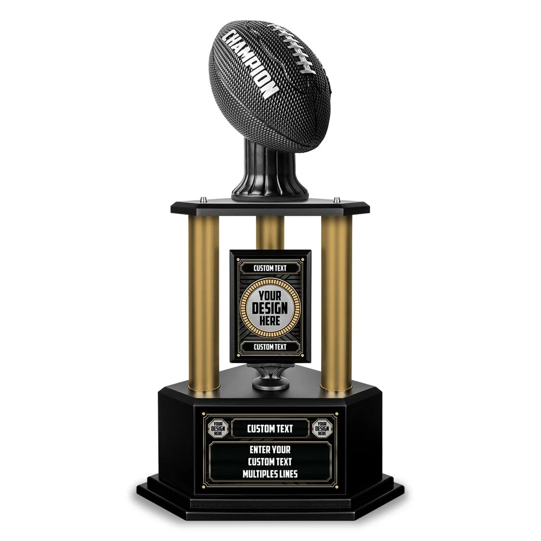 26"-36" Custom Champion Football Trophy - Image 6