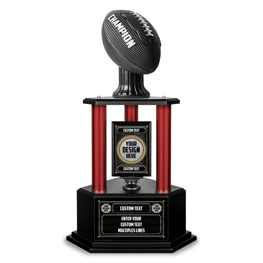 26"-36" Custom Champion Football Trophy - Image 7