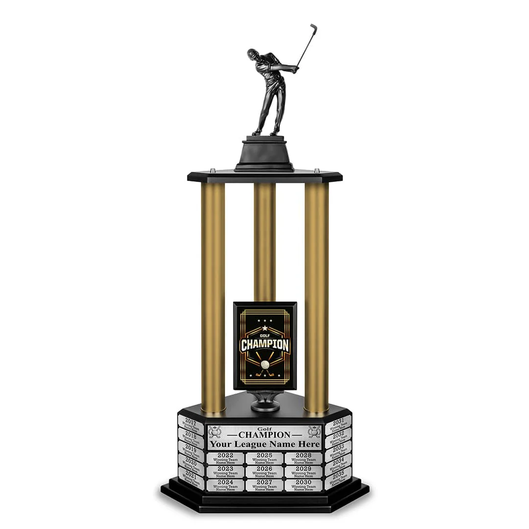 26"-36" Perpetual Custom Championship Golf Trophy - Image 11