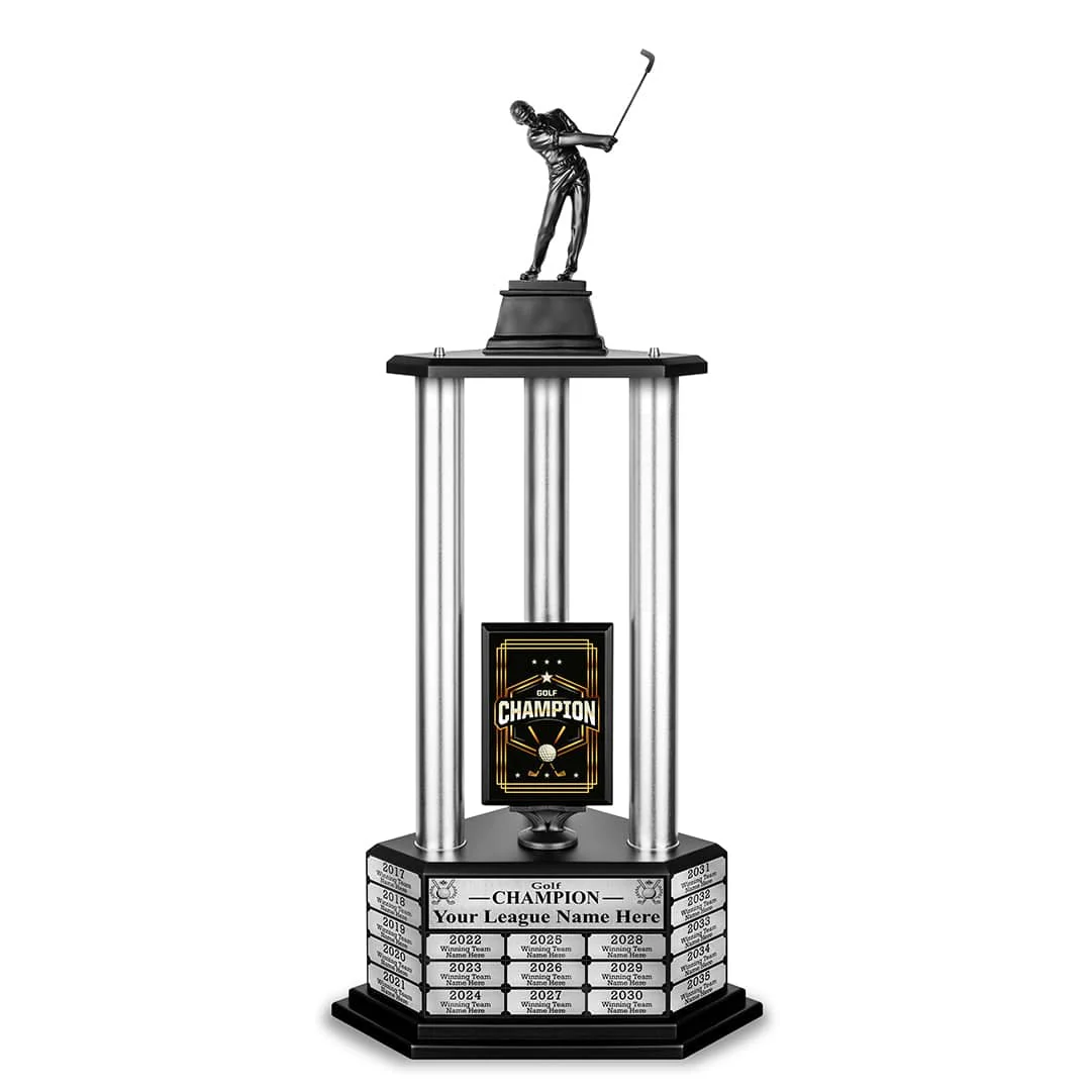 26"-36" Perpetual Custom Championship Golf Trophy - Image 13
