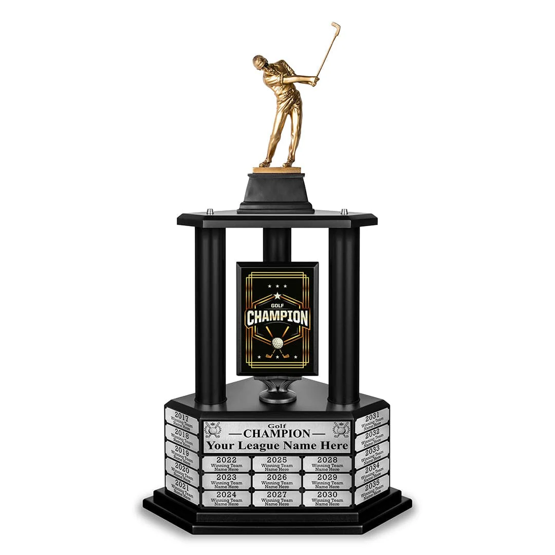 26"-36" Perpetual Custom Championship Golf Trophy - Image 14