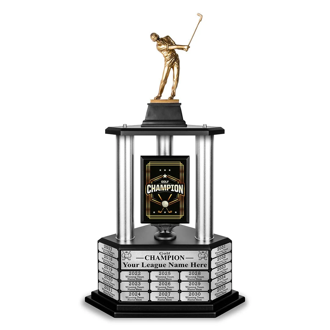 26"-36" Perpetual Custom Championship Golf Trophy - Image 17