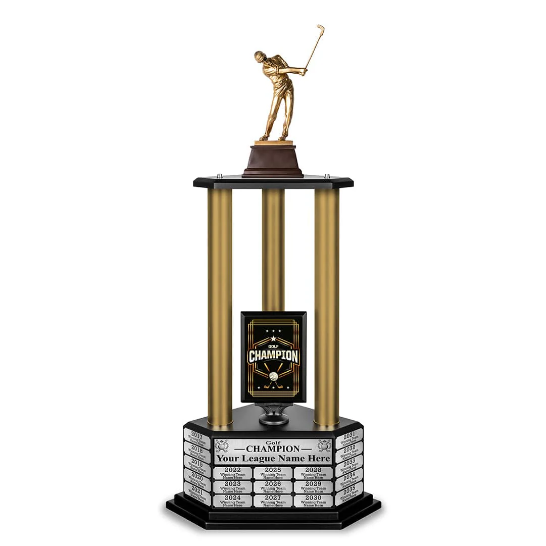 26"-36" Perpetual Custom Championship Golf Trophy - Image 19