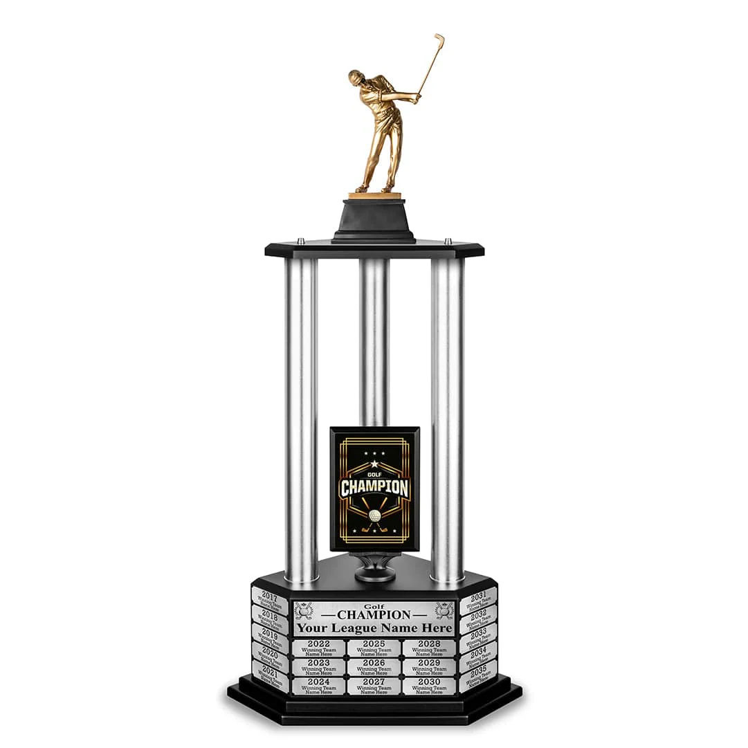 26"-36" Perpetual Custom Championship Golf Trophy - Image 20