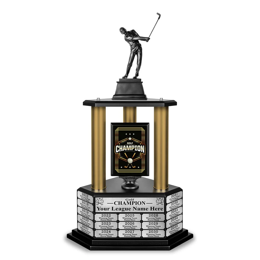 26"-36" Perpetual Custom Championship Golf Trophy - Image 8