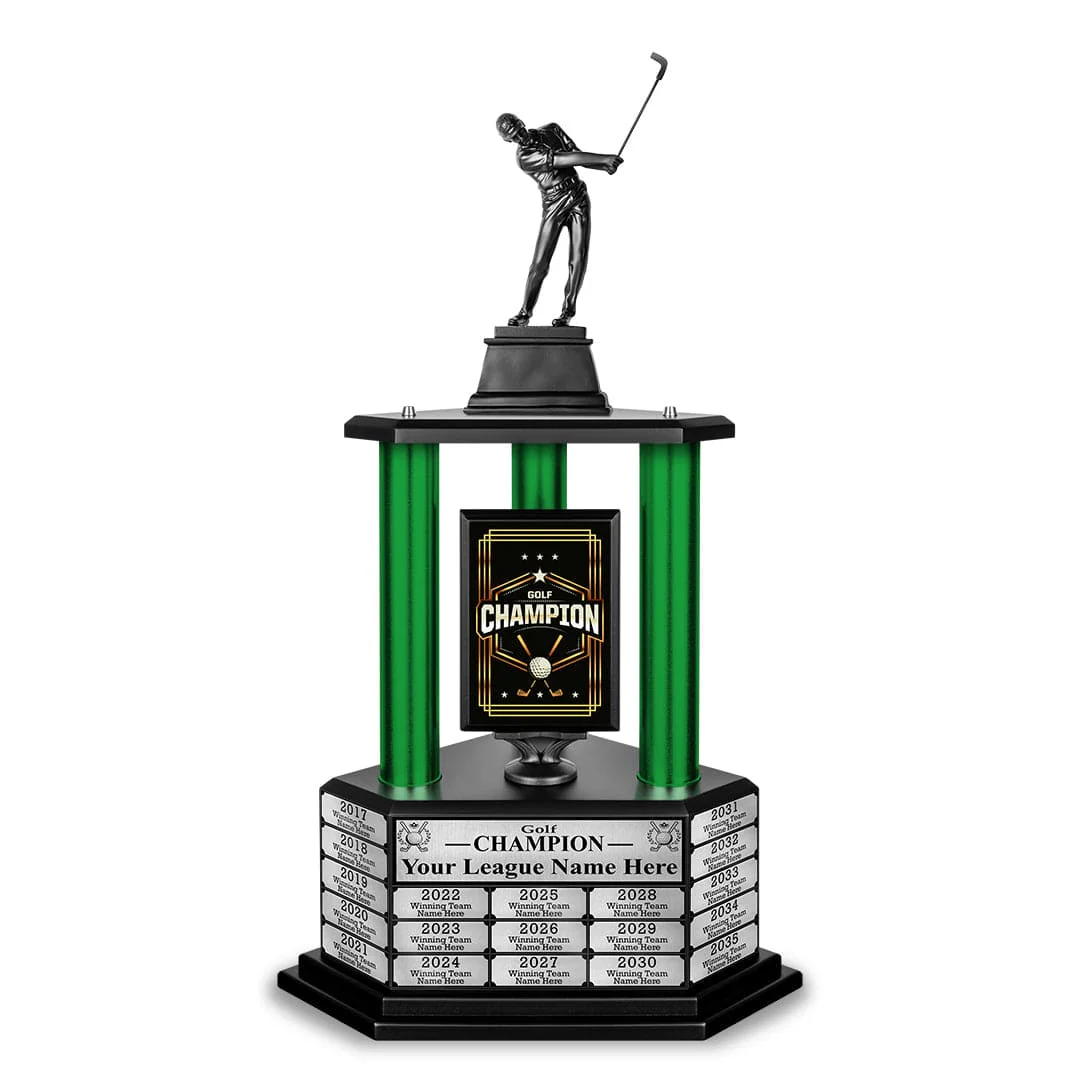 26"-36" Perpetual Custom Championship Golf Trophy - Image 9