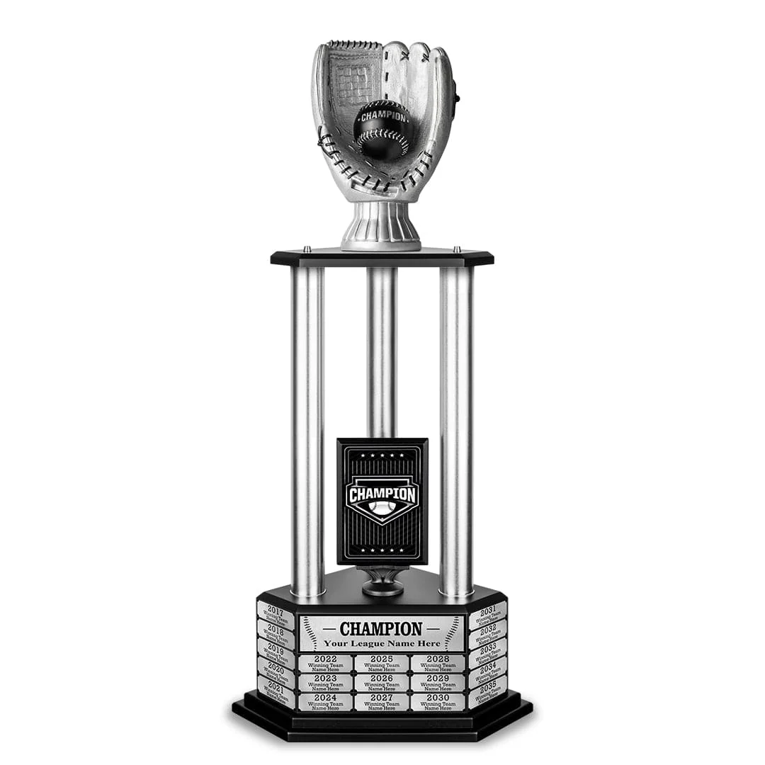 26-36” Silver Baseball Trophy - Image 12