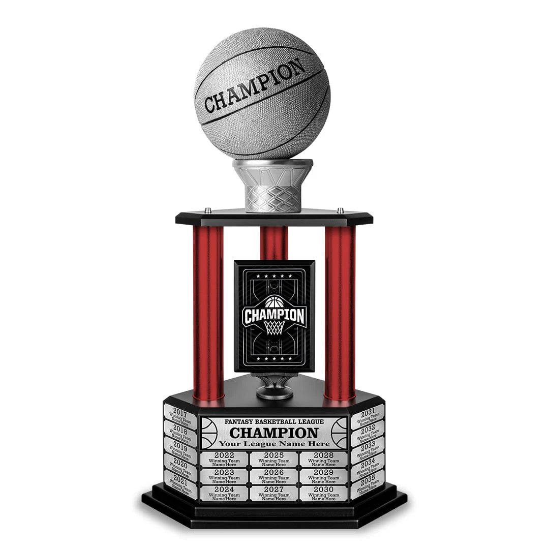 26-36” Silver Basketball Trophy - Image 9
