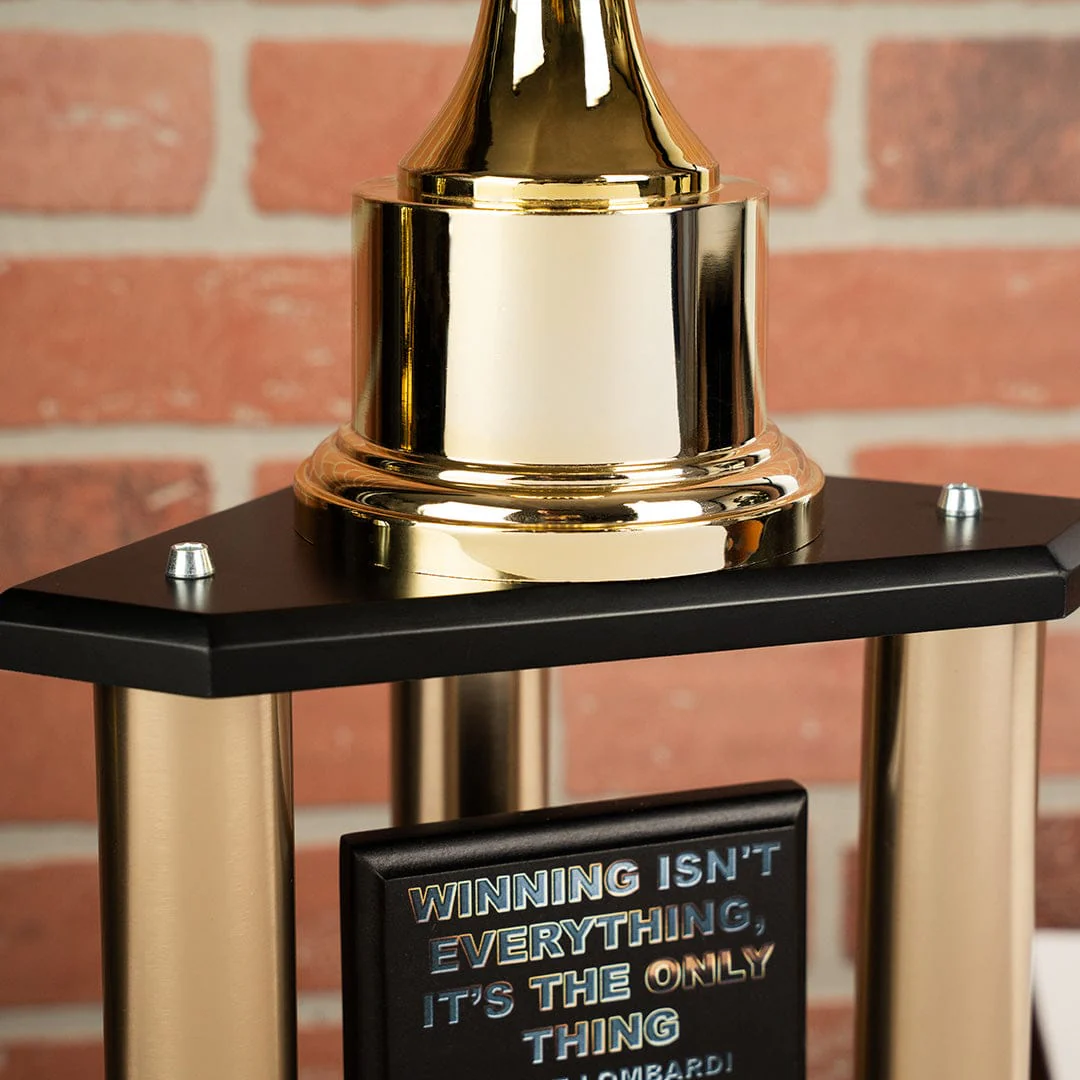 26"-36” Fantasy Football Perpetual Trophy - Gold Cup - Image 3