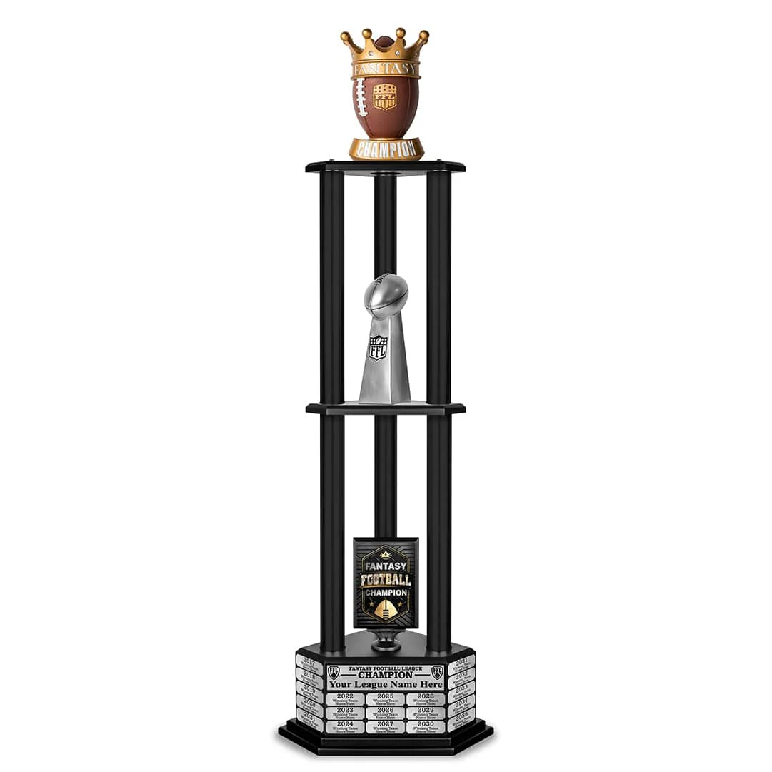 26"-56” Perpetual Fantasy Football Trophy - Crown Football - Image 18