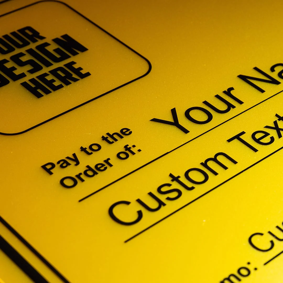 27" Gold Custom Giant Check - Image 3