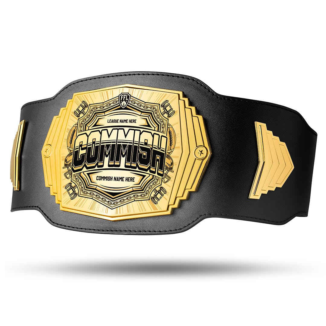 2lb Commish Fantasy Football Custom Championship Belt