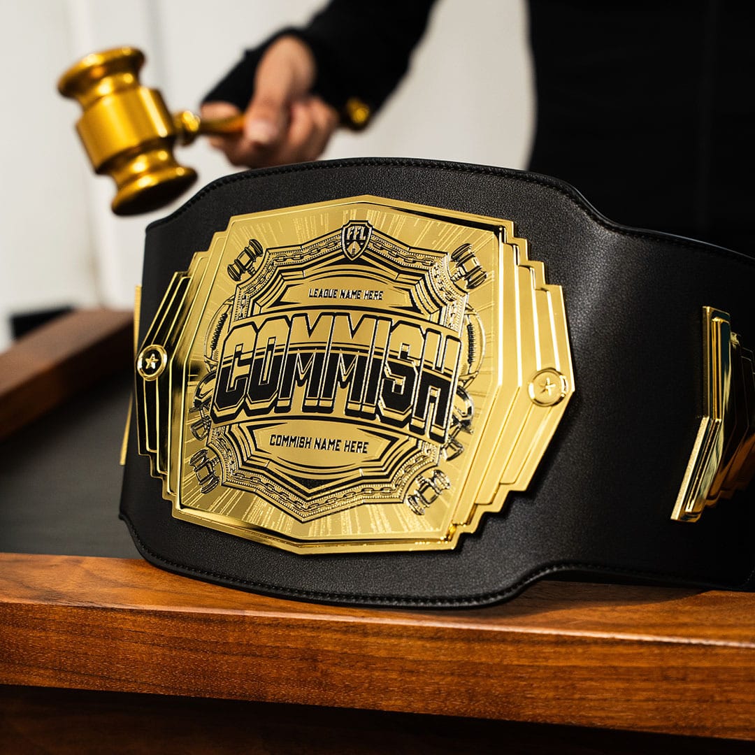 2lb Commish Fantasy Football Custom Championship Belt - Image 3