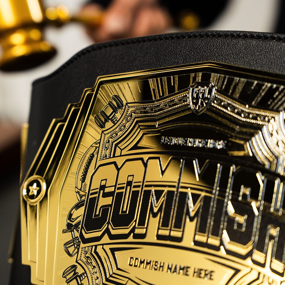 2lb Commish Fantasy Football Custom Championship Belt - Image 6