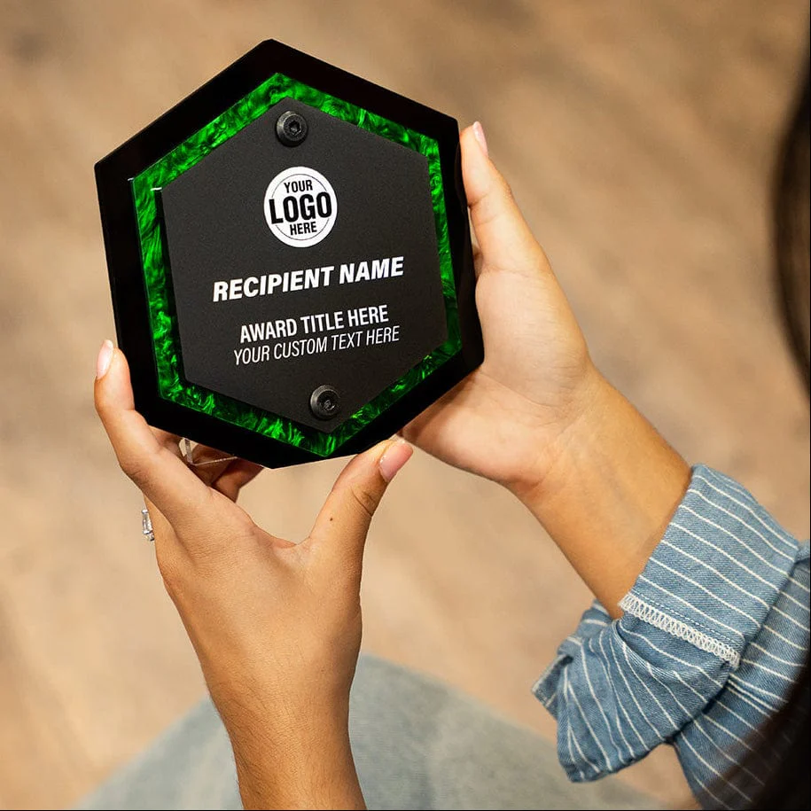 6" Echo Custom Acrylic Award - Image 3
