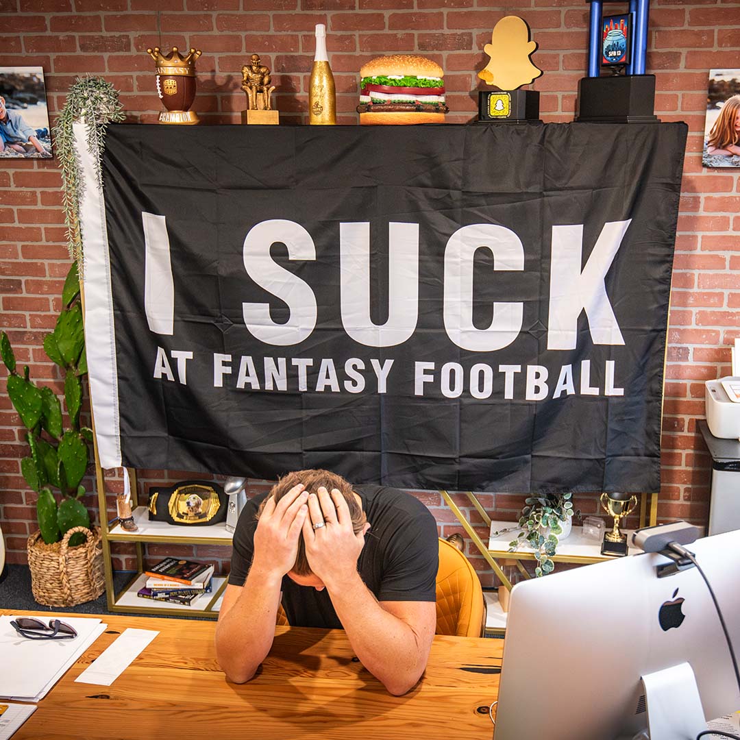 I Suck At Fantasy Football Flag 6ft - Image 2