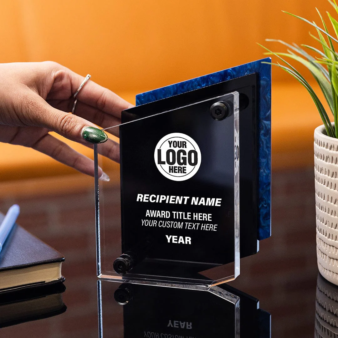 6" Rise Custom Acrylic Award - Image 2