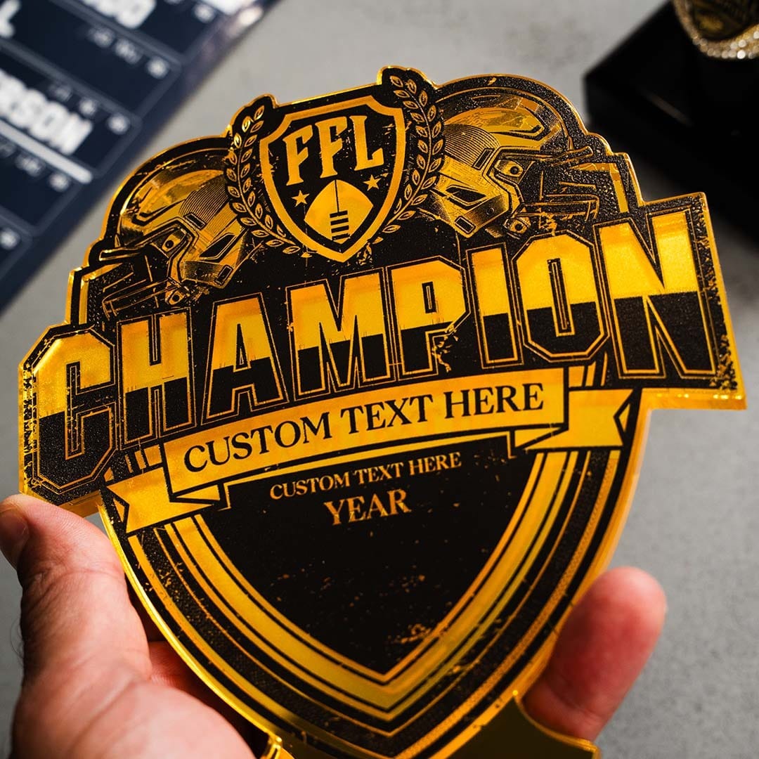 7" Fantasy Football Championship Ring Display Bundle - Image 4