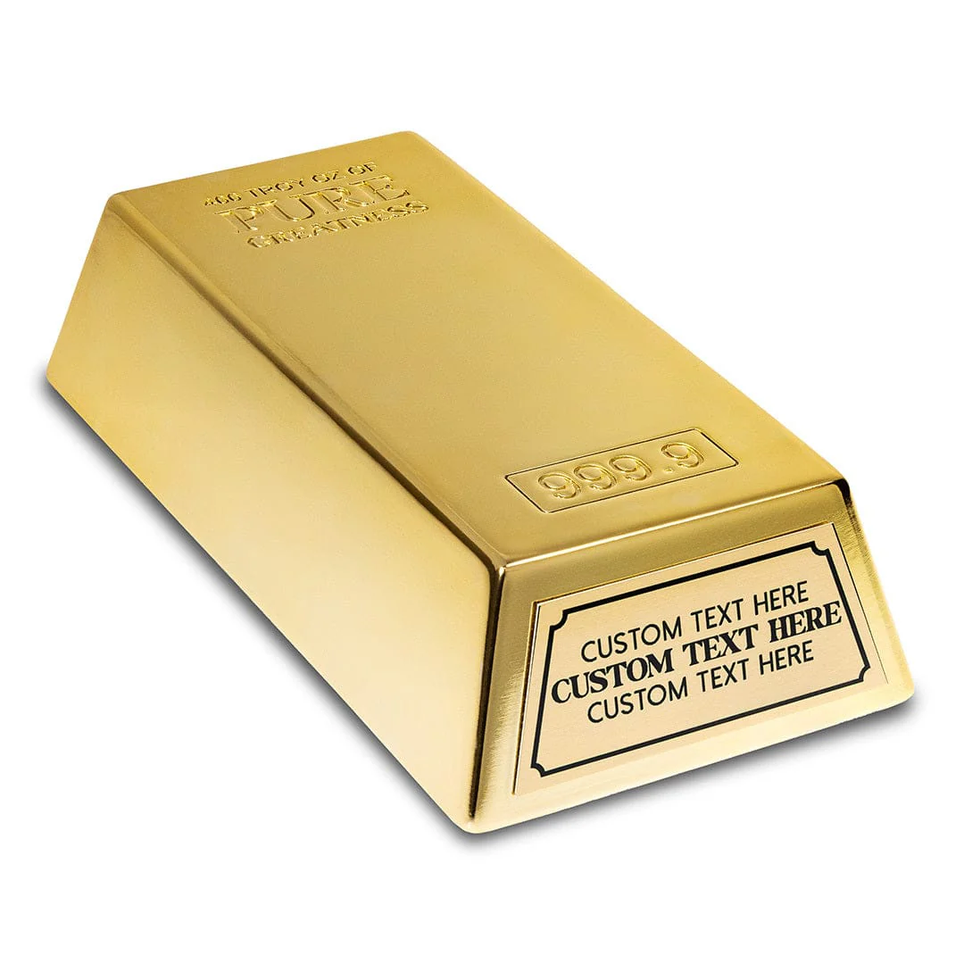 2lb Custom Gold Bar Award