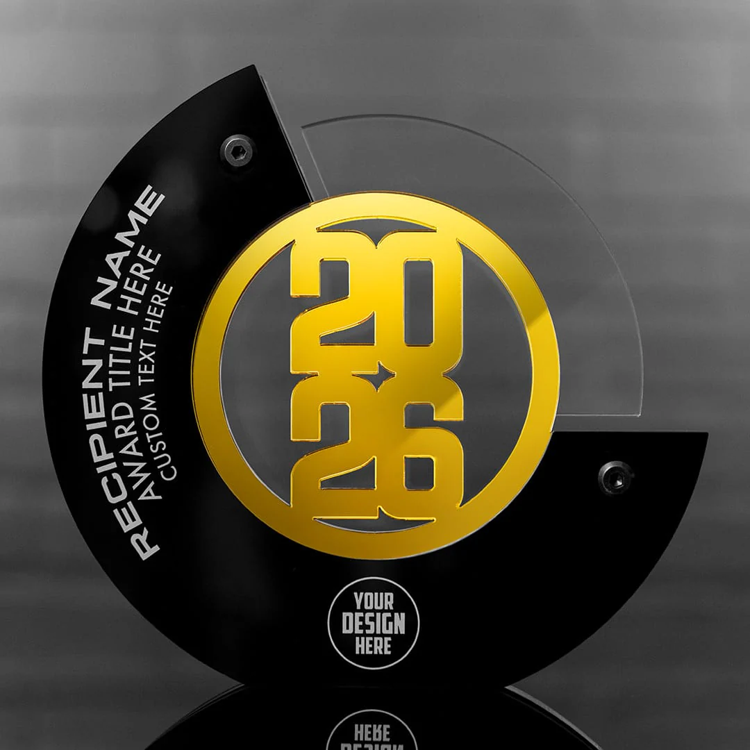 8" Crescent Custom Acrylic Award