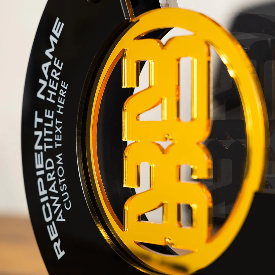 8" Crescent Custom Acrylic Award - Image 4