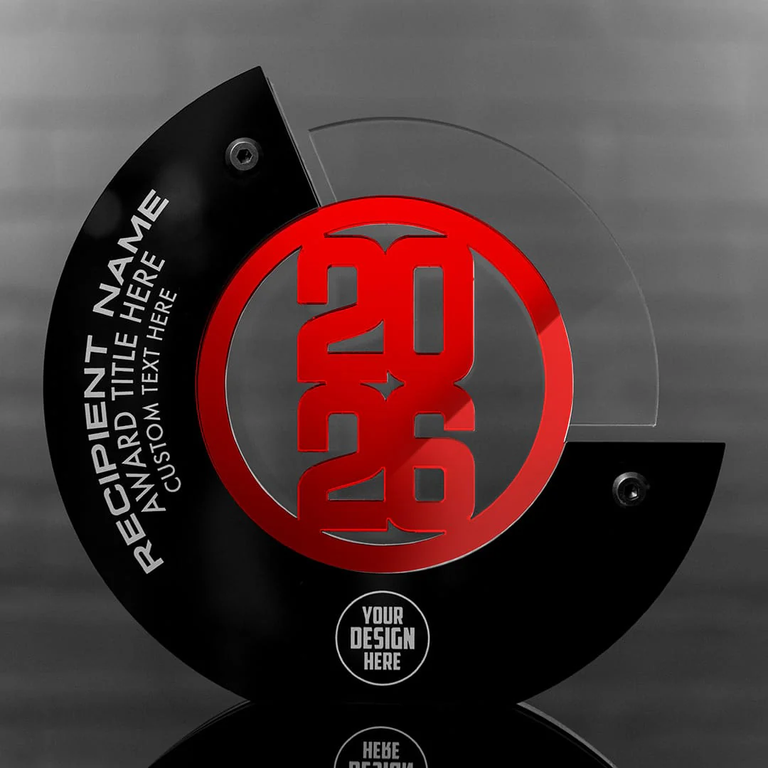 8" Crescent Custom Acrylic Award - Image 8