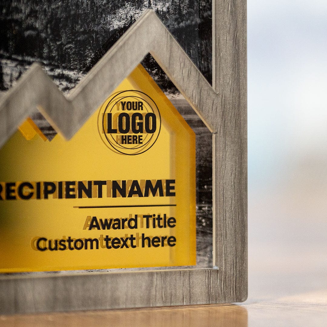 9" Peak Performance Custom Acrylic Award - Image 3