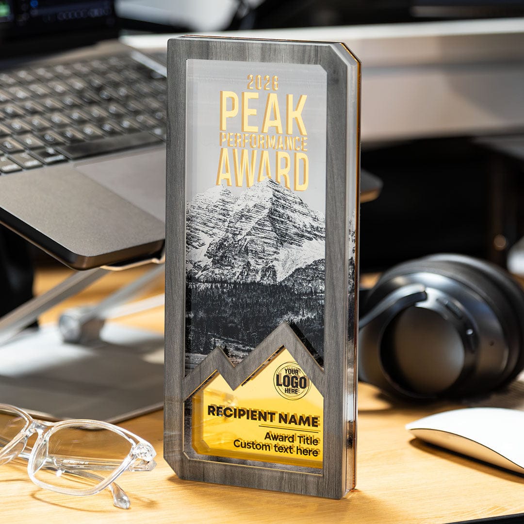 9" Peak Performance Custom Acrylic Award - Image 4